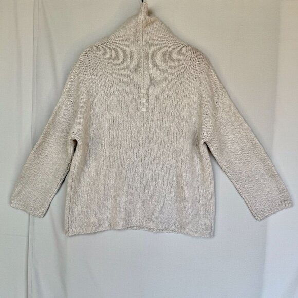 Kristensen Du Nord Cashmere Merino Wool Blend Gray Funnel Neck Sweater Size S - Picture 7 of 16